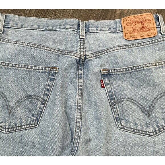 Levis 550 Jeans Mens 34x29 Blue Denim Stonewash Relaxed Fit Y2K - Picture 3 of 5